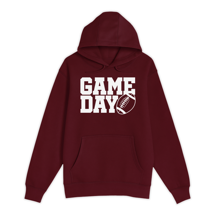 Unisex Small Burgundy Pullover Hooded Sweatshirt