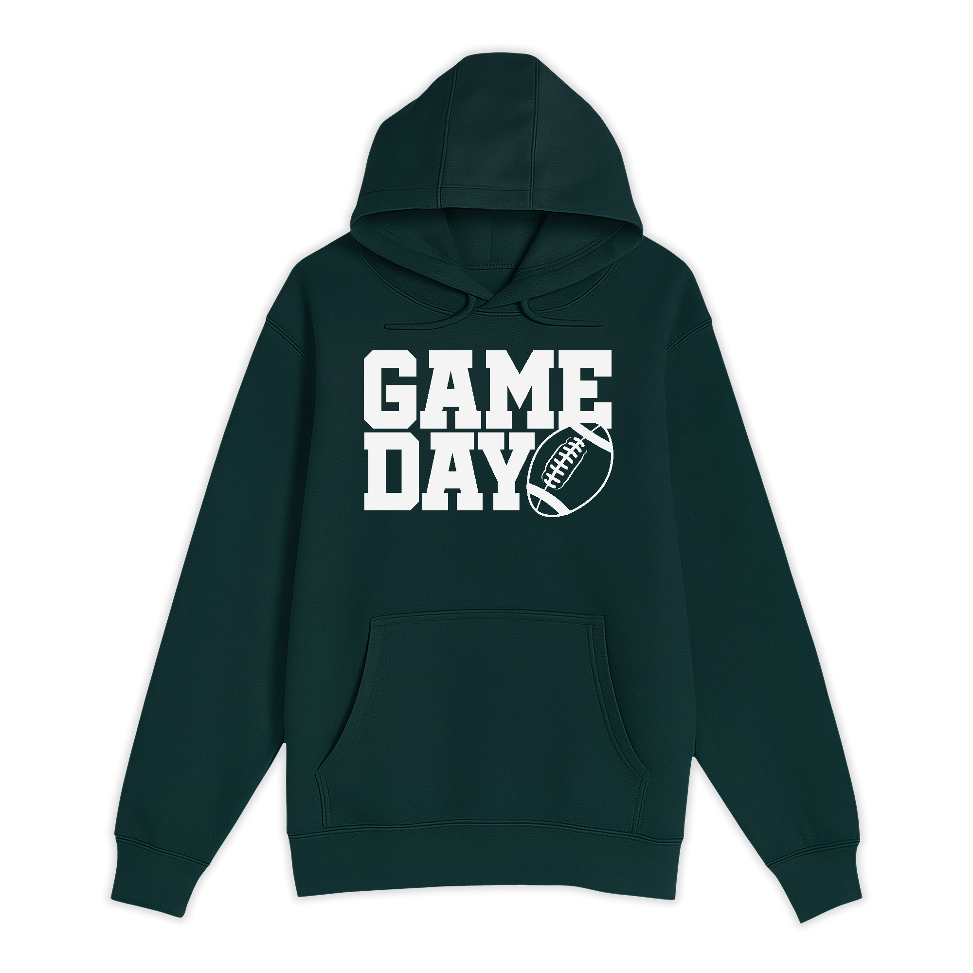 Unisex Small Sport Green Pullover Hooded Sweatshirt