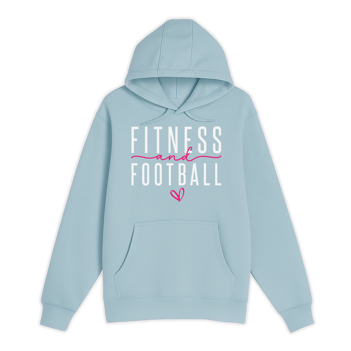 Unisex Small Blue Mist Pullover Hooded Sweatshirt