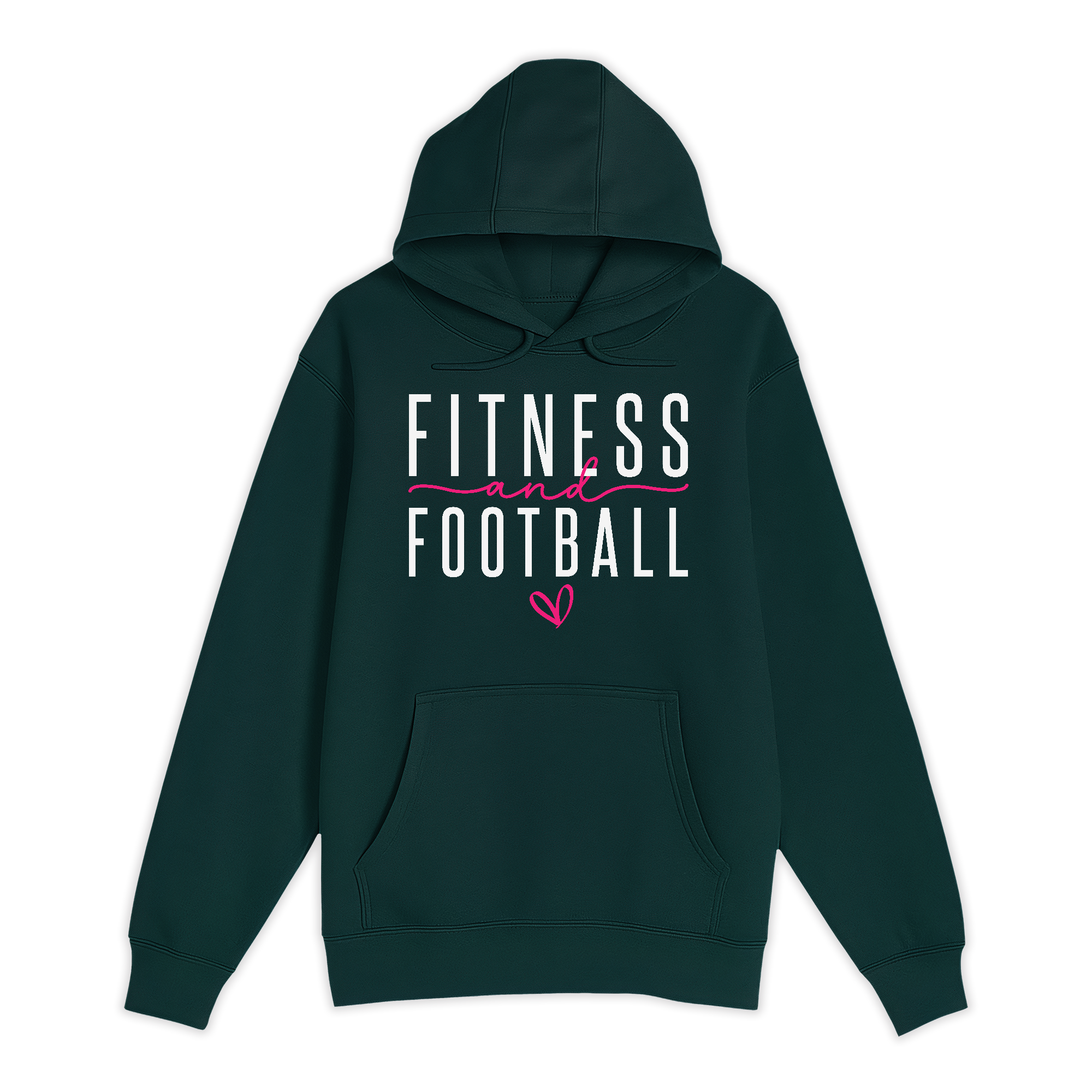 Unisex Small Sport Green Pullover Hooded Sweatshirt