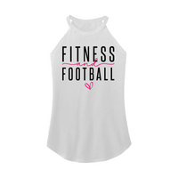 Womens X-Small White Rocker Tank Top