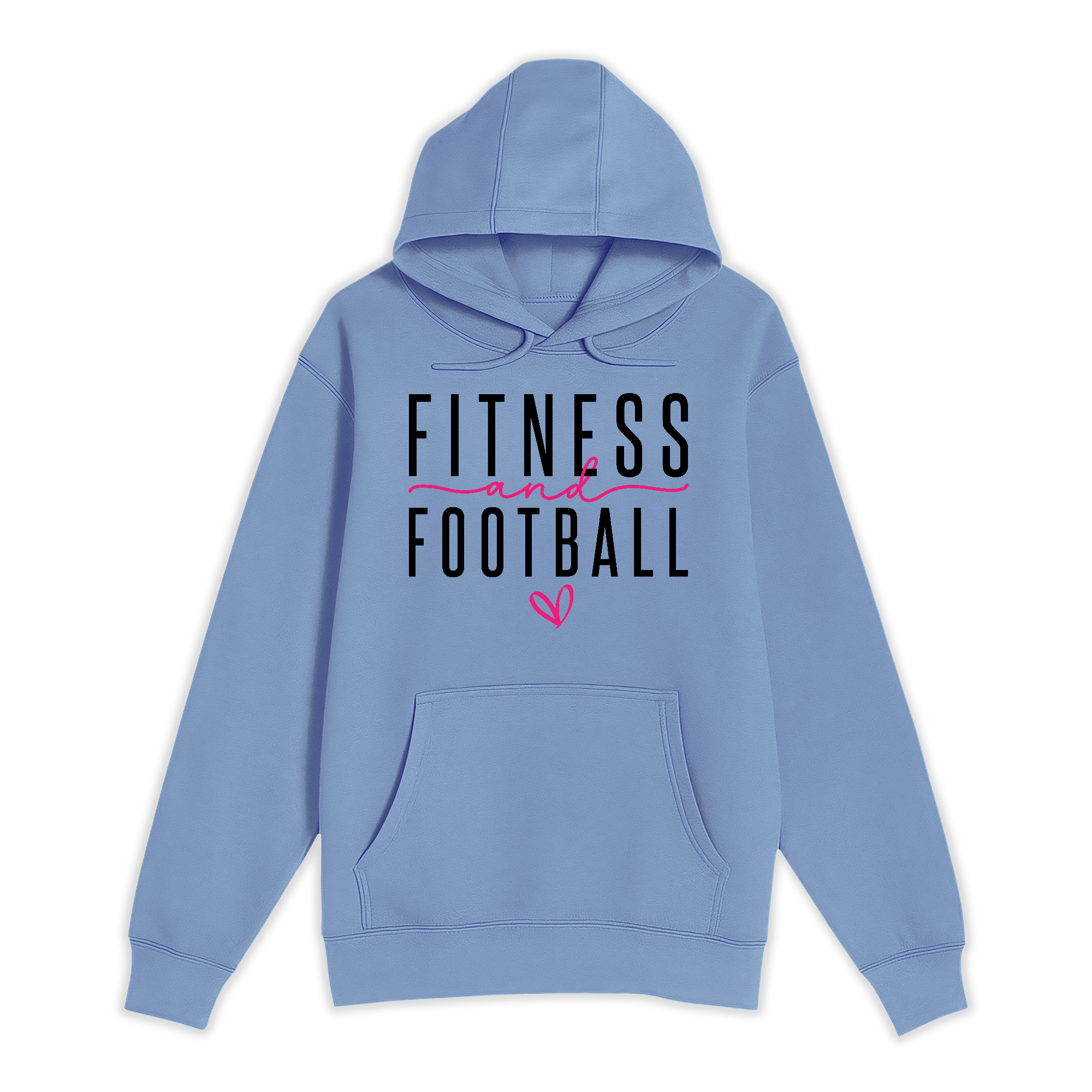 Unisex Small Colony Blue Pullover Hooded Sweatshirt