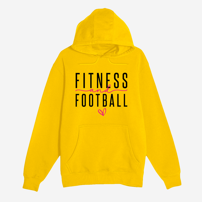 Unisex Small Yellow Pullover Hooded Sweatshirt