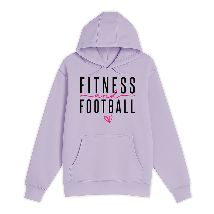 Unisex Small Lilac Pullover Hooded Sweatshirt