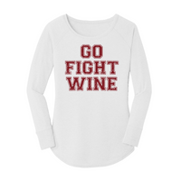 Womens X-Small White Long Sleeve Tunic Tee