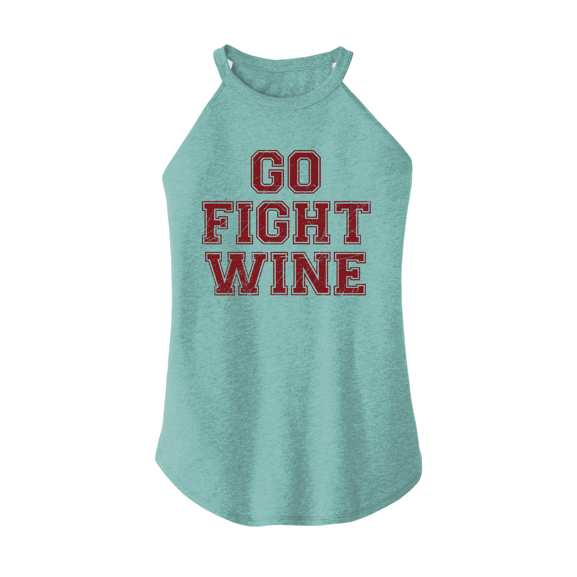 Womens X-Small Teal Rocker Tank Top