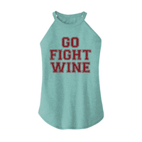 Womens X-Small Teal Rocker Tank Top