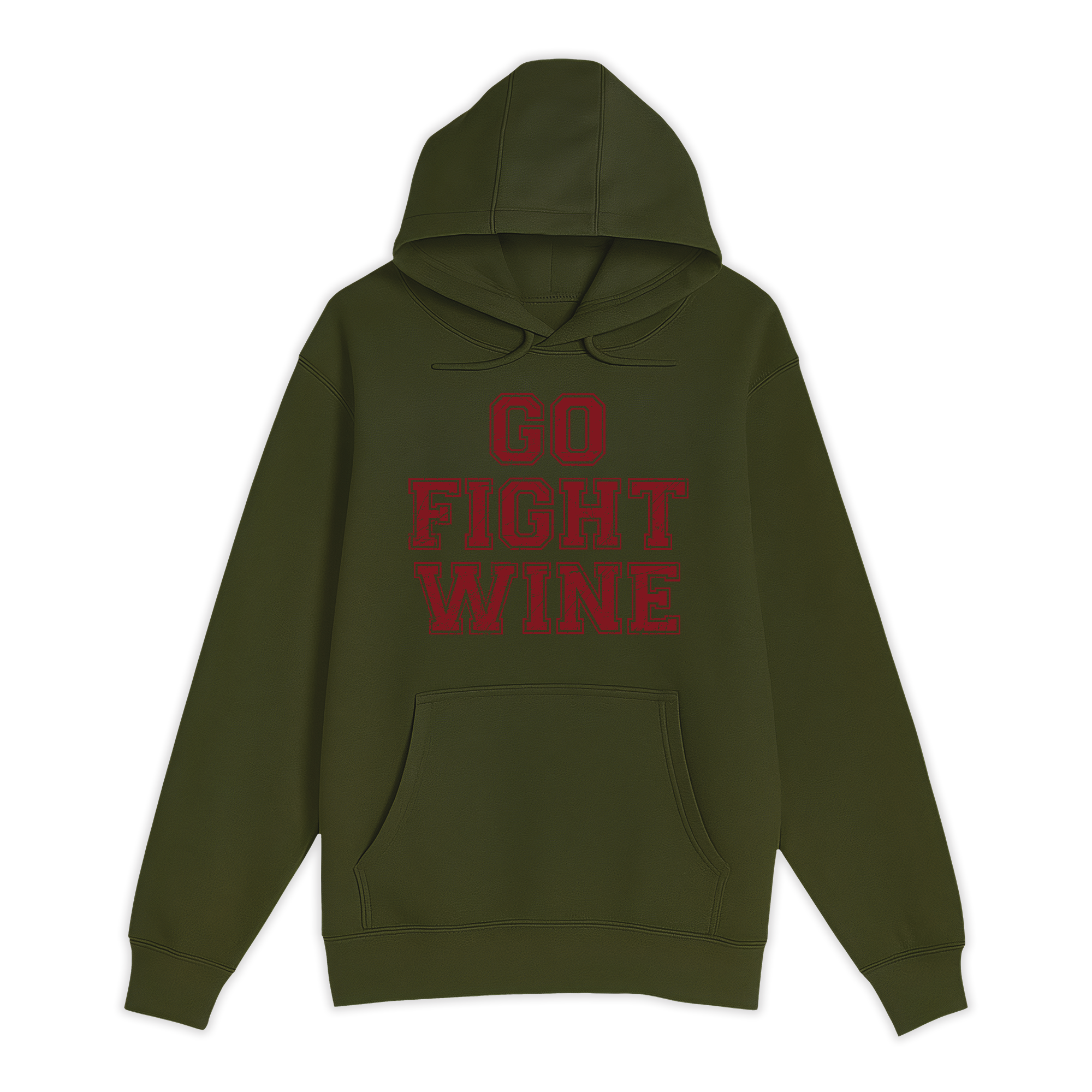 Unisex Small Army Pullover Hooded Sweatshirt