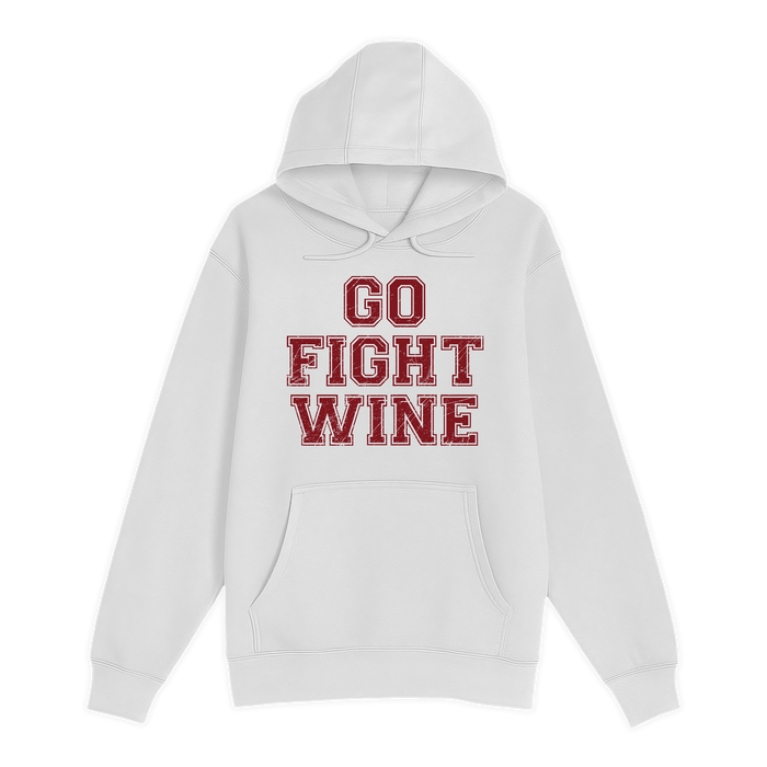 Unisex Small White Pullover Hooded Sweatshirt