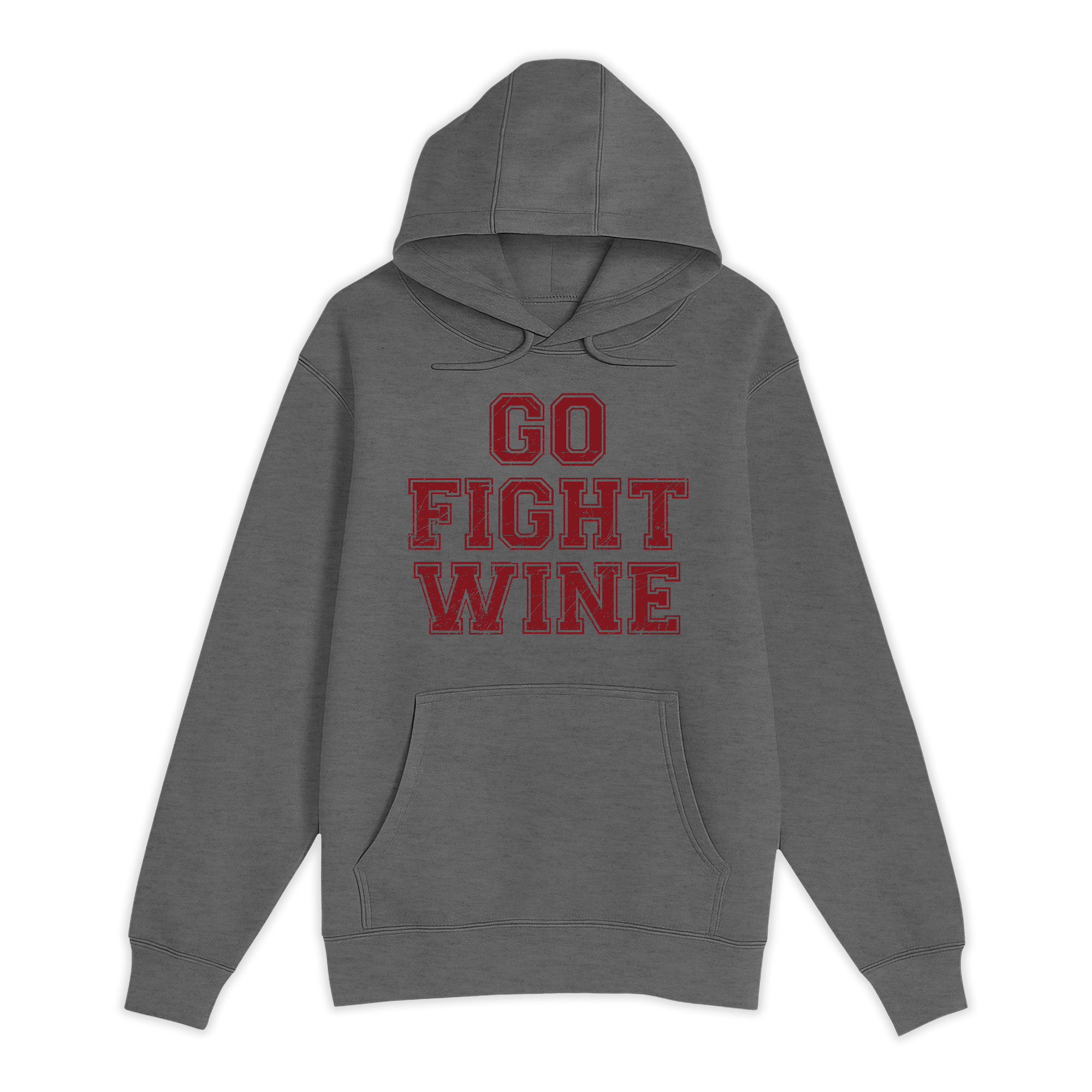 Unisex Small Charcoal Heather Pullover Hooded Sweatshirt