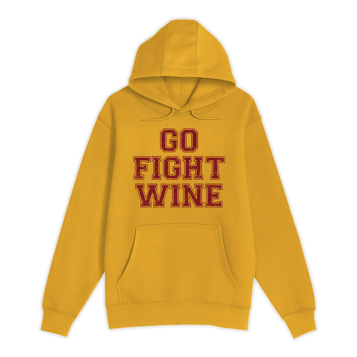 Unisex Small Yellow Pullover Hooded Sweatshirt
