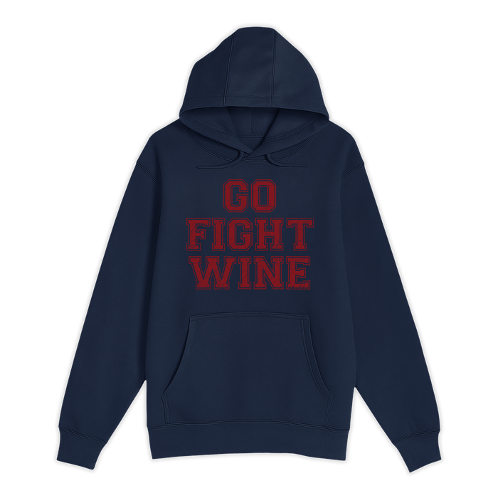 Unisex Small Navy Pullover Hooded Sweatshirt
