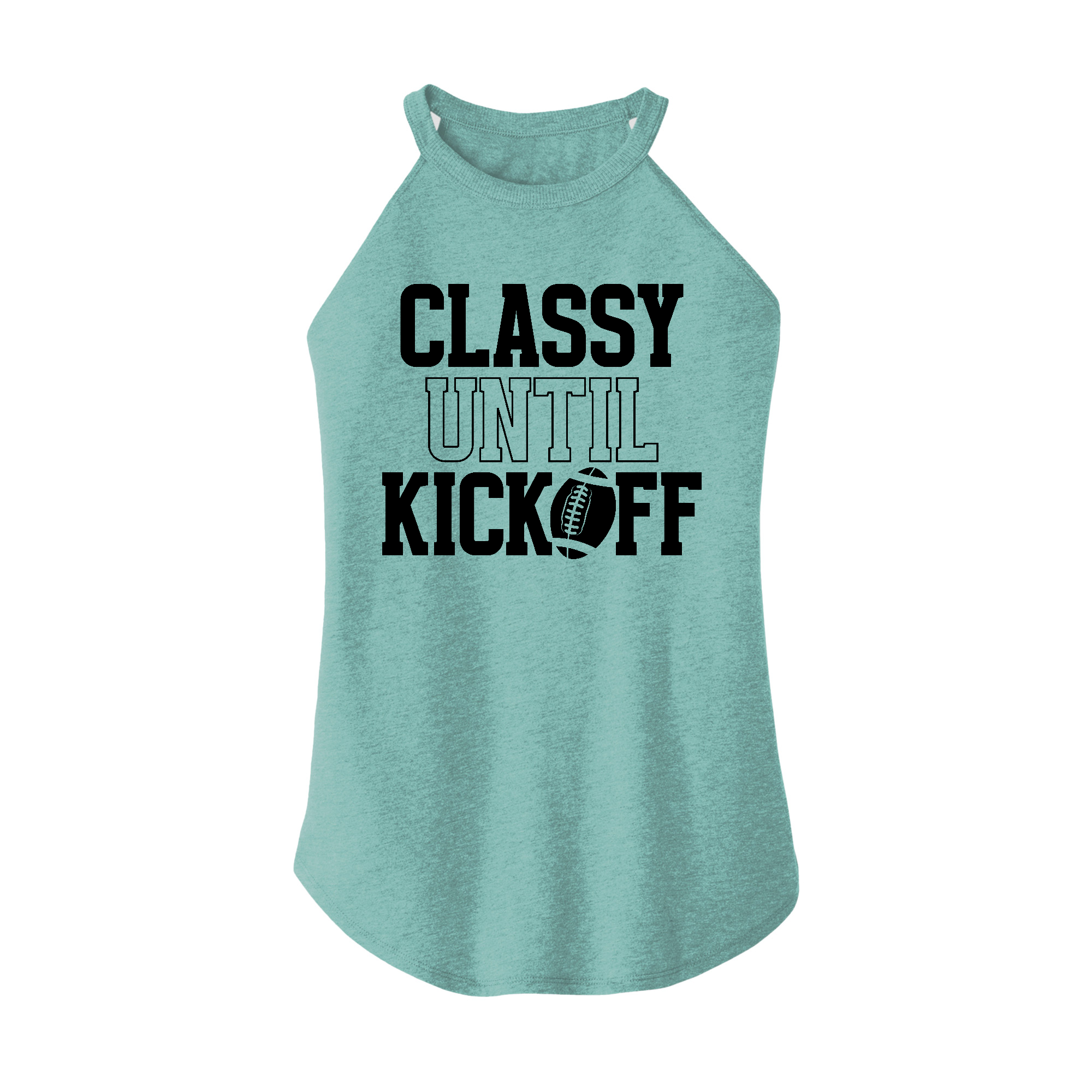 Womens X-Small Teal Rocker Tank Top