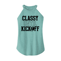 Womens X-Small Teal Rocker Tank Top