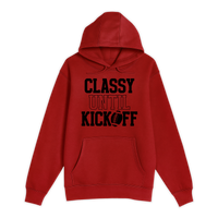 Unisex Small Red Pullover Hooded Sweatshirt