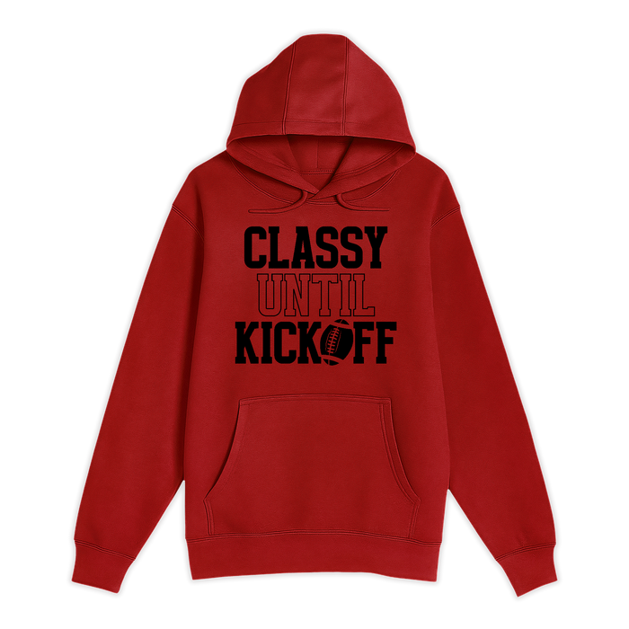 Unisex Small Red Pullover Hooded Sweatshirt