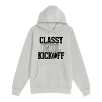 Unisex Small Oatmeal Pullover Hooded Sweatshirt