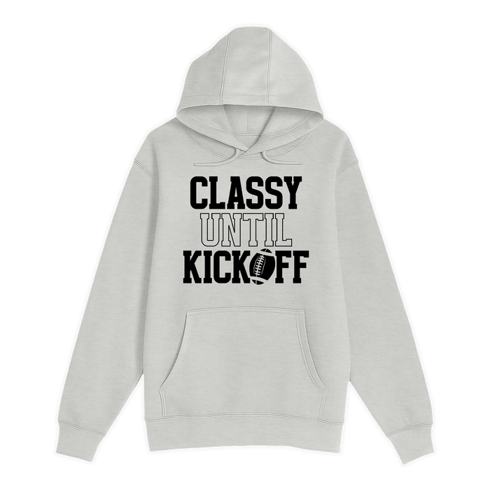 Unisex Small Oatmeal Pullover Hooded Sweatshirt