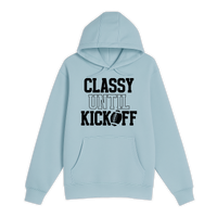 Unisex Small Blue Mist Pullover Hooded Sweatshirt