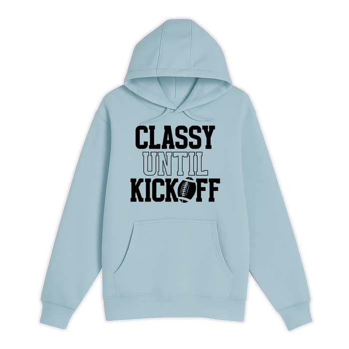 Unisex Small Blue Mist Pullover Hooded Sweatshirt