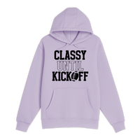 Unisex Small Lilac Pullover Hooded Sweatshirt