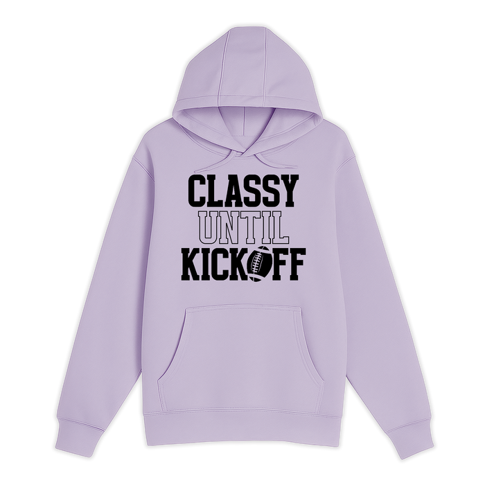 Unisex Small Lilac Pullover Hooded Sweatshirt