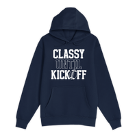 Unisex Small Navy Pullover Hooded Sweatshirt