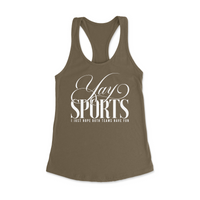 Womens X-Small Military Green Style_Tank Top