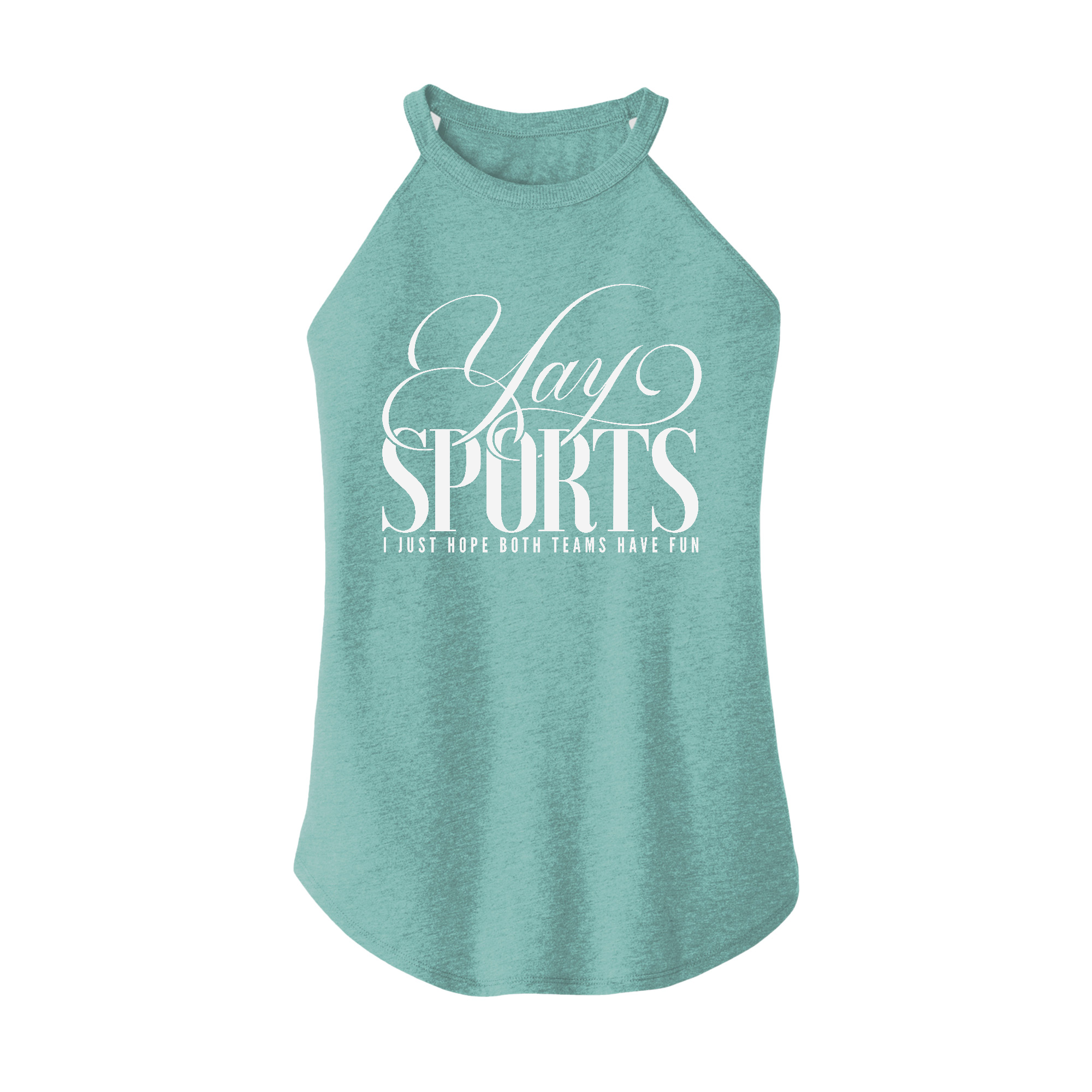 Womens X-Small Teal Rocker Tank Top