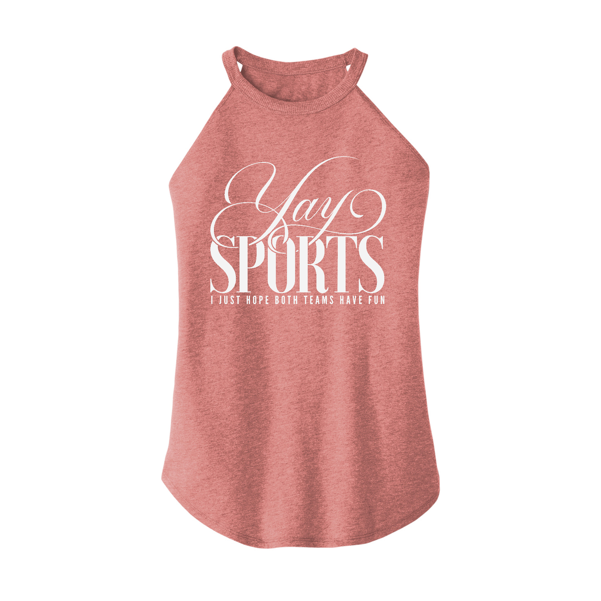 Womens X-Small Light Pink Rocker Tank Top