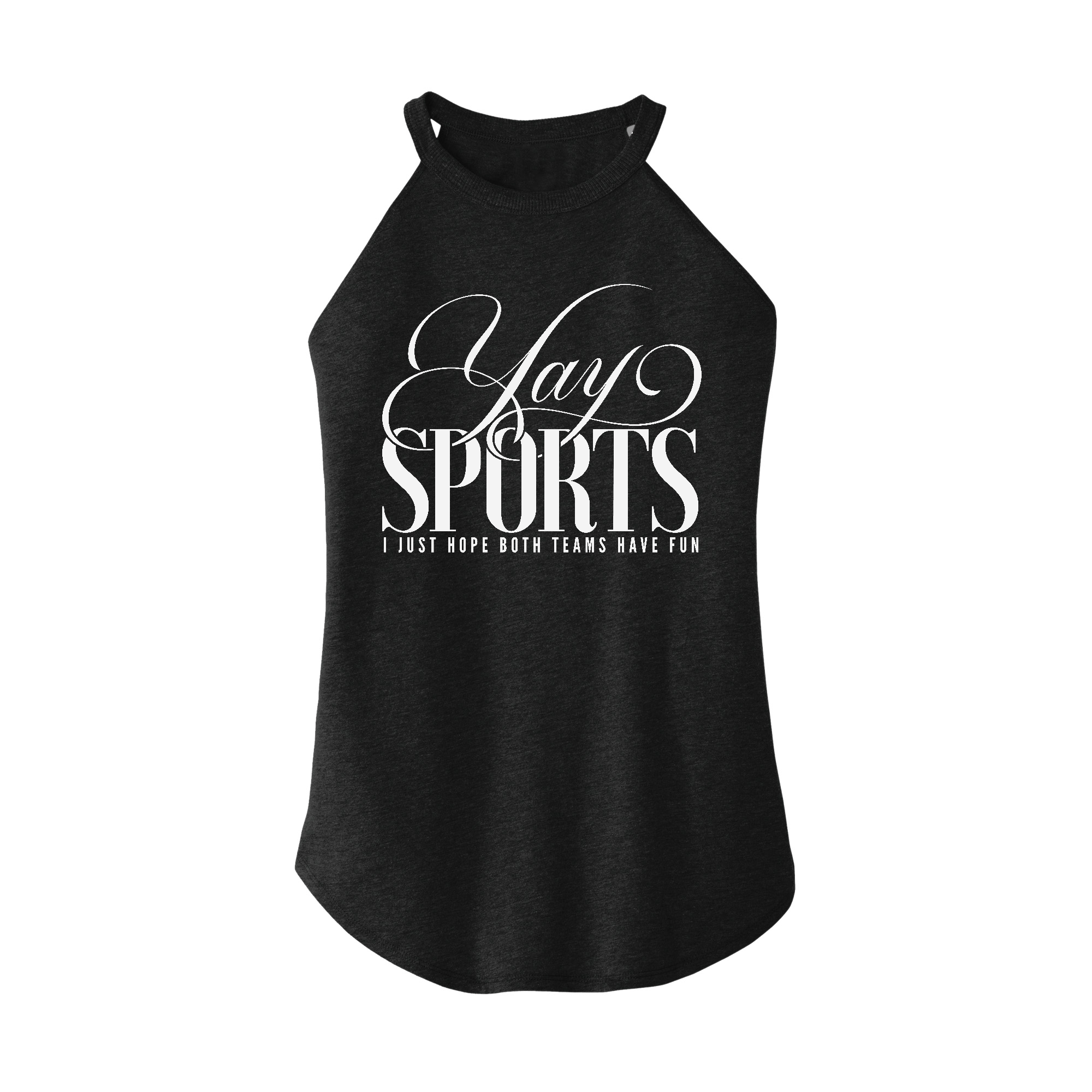 Womens X-Small Dark Heather Gray Rocker Tank Top