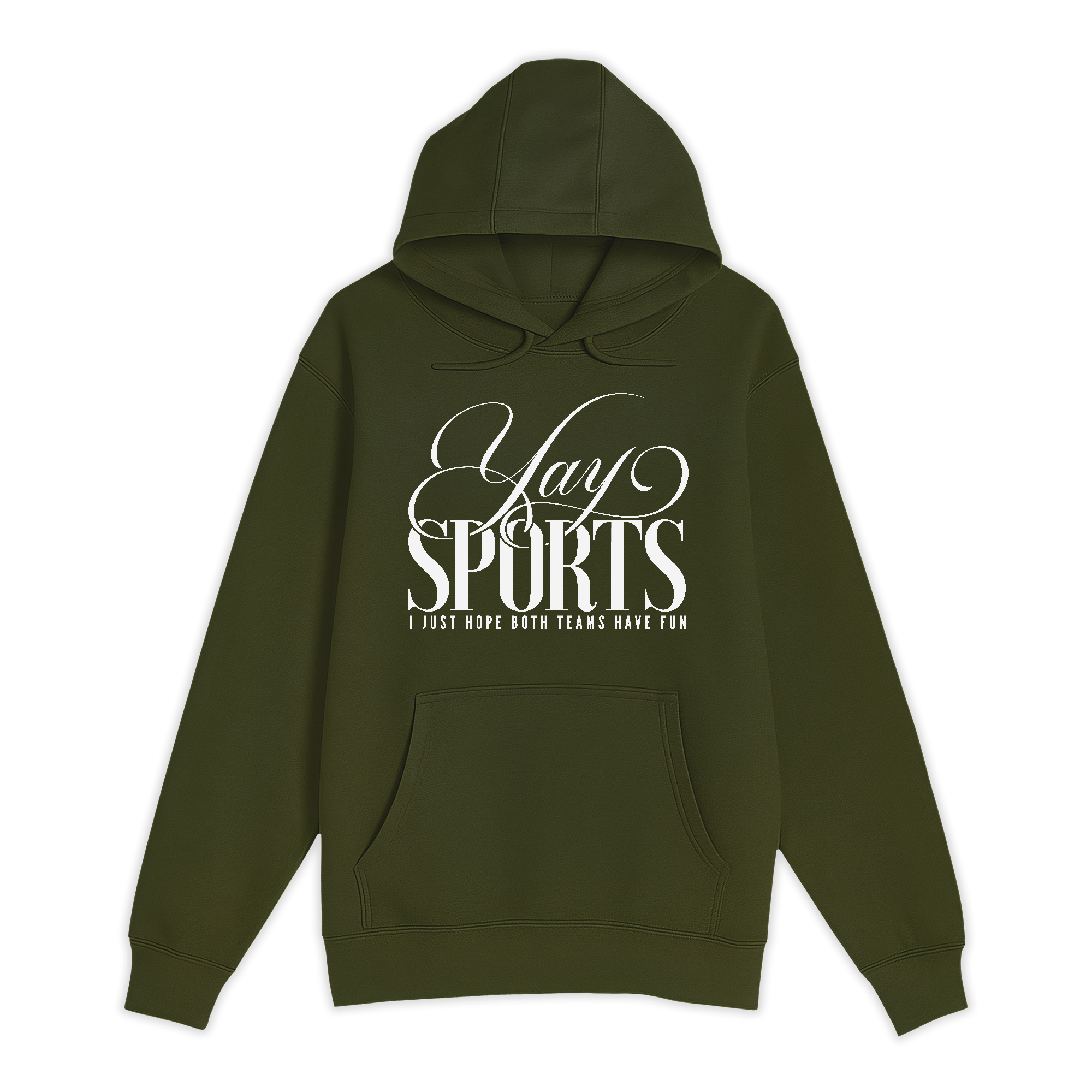 Unisex Small Army Pullover Hooded Sweatshirt