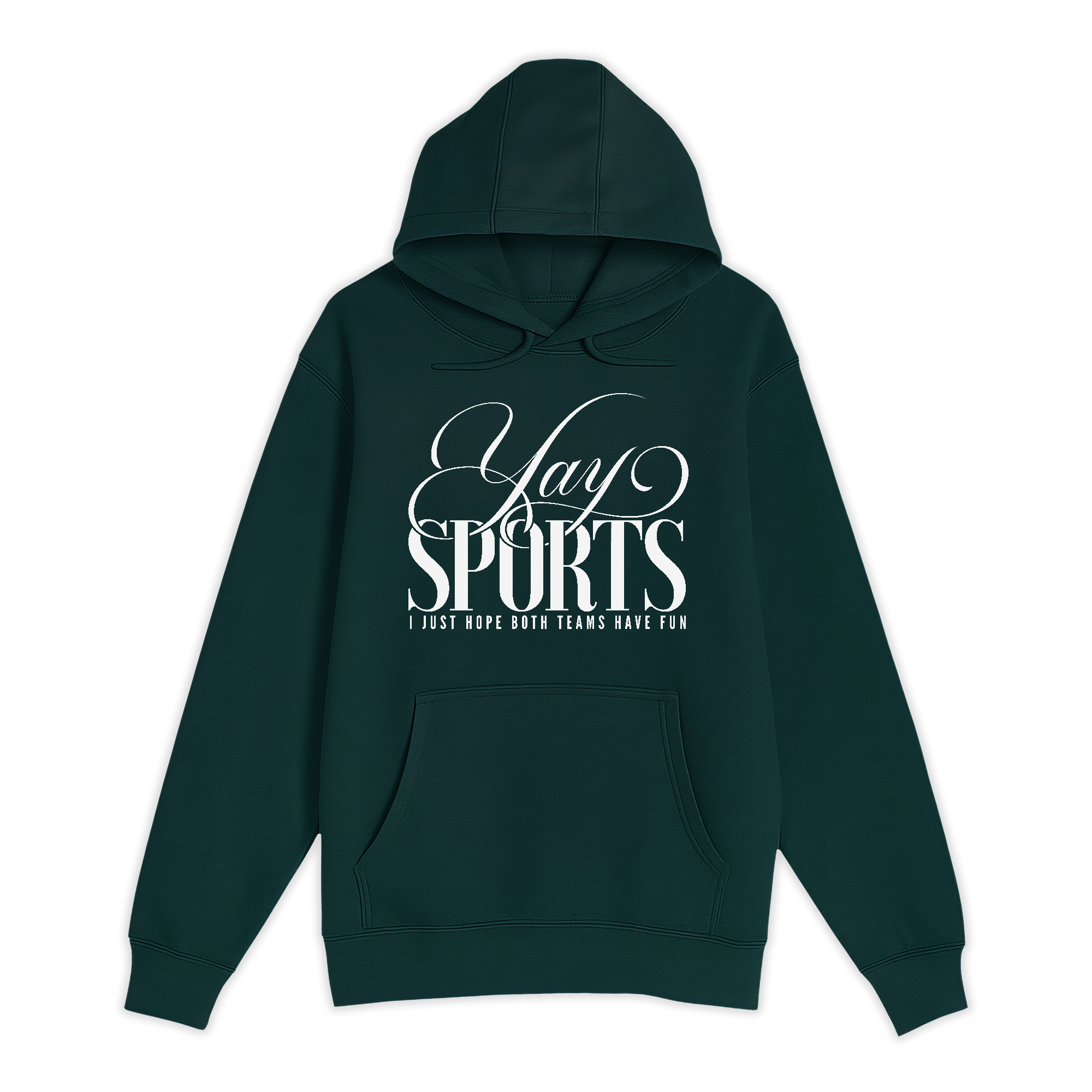 Unisex Small Sport Green Pullover Hooded Sweatshirt