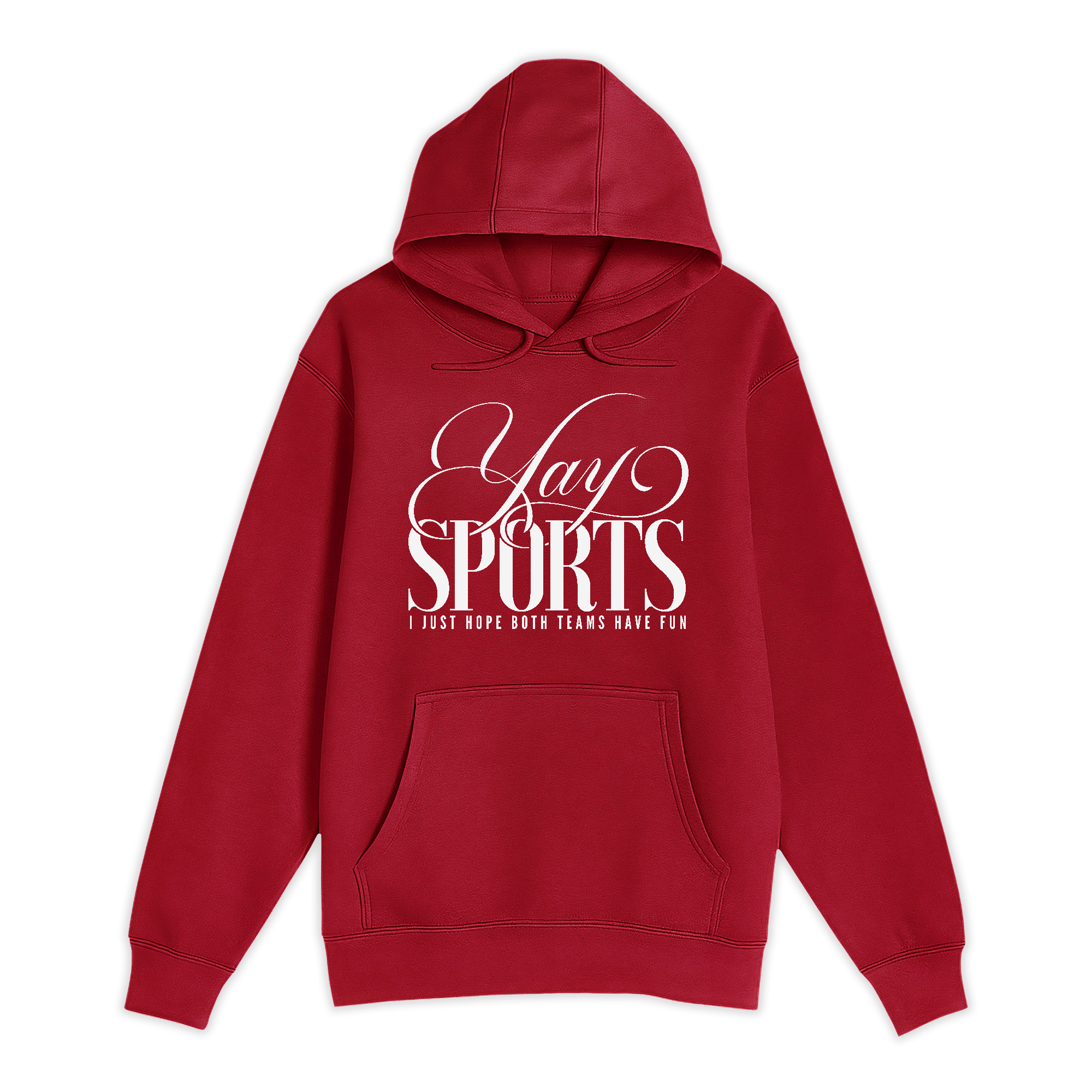 Unisex Small Cardinal Pullover Hooded Sweatshirt