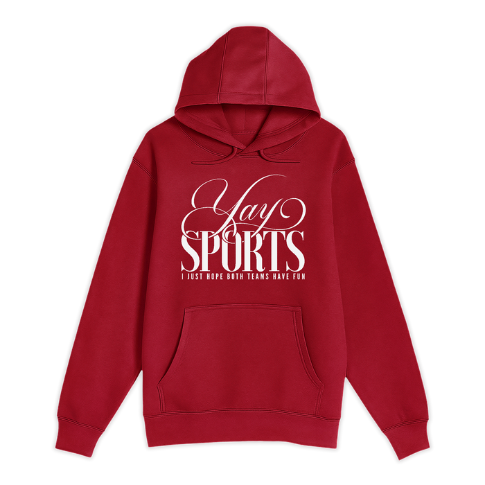 Unisex Small Cardinal Pullover Hooded Sweatshirt