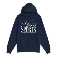 Unisex Small Navy Pullover Hooded Sweatshirt