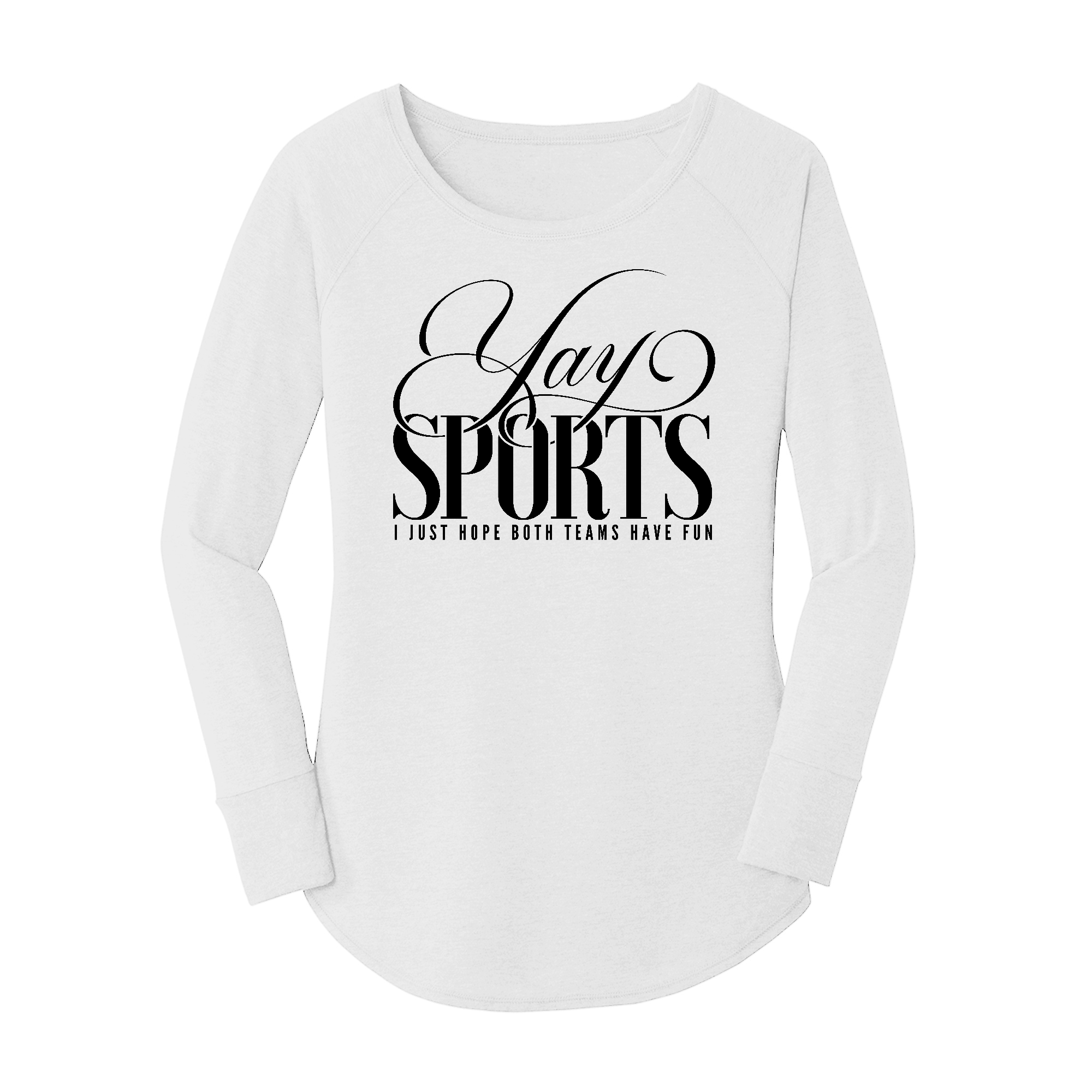 Womens X-Small White Long Sleeve Tunic Tee