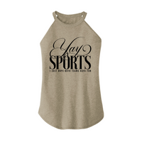 Womens X-Small Sand Rocker Tank Top
