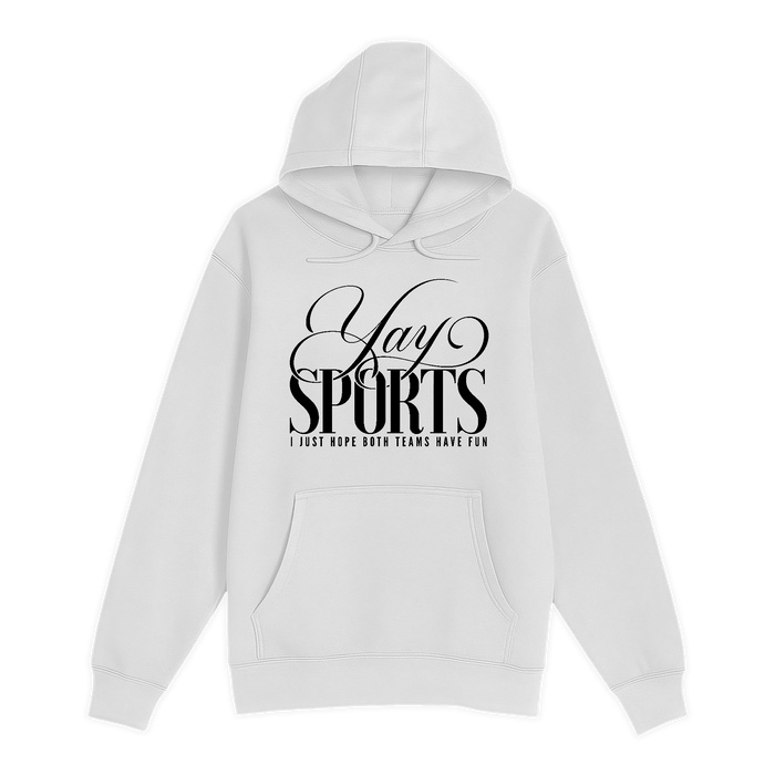 Unisex Small White Pullover Hooded Sweatshirt