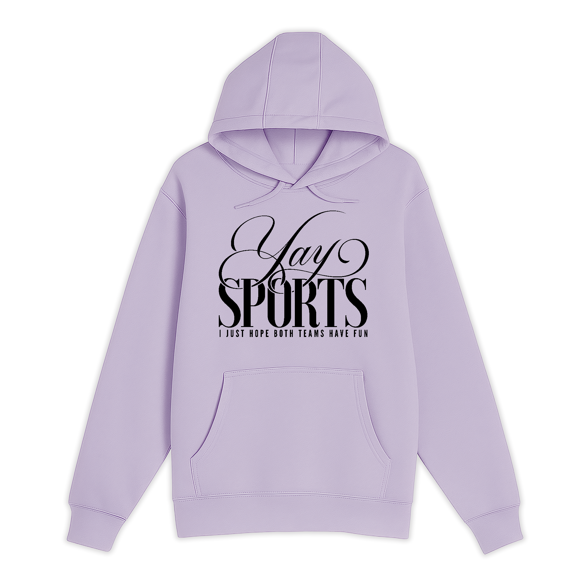 Unisex Small Lilac Pullover Hooded Sweatshirt