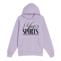 Unisex Small Lilac Pullover Hooded Sweatshirt