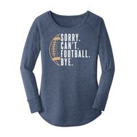 Womens X-Small Navy Heather Long Sleeve Tunic Tee