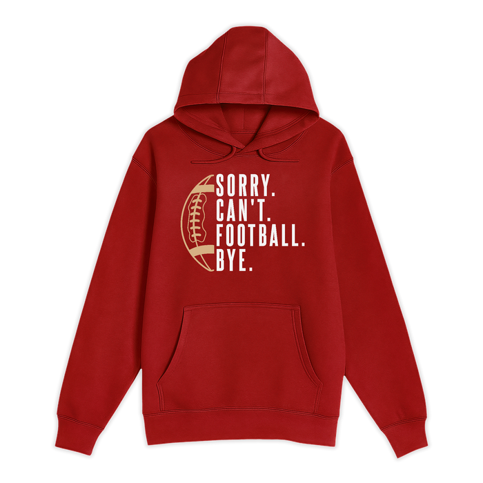 Unisex Small Red Pullover Hooded Sweatshirt
