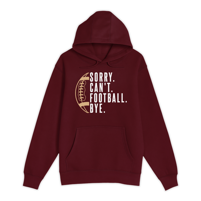 Unisex Small Burgundy Pullover Hooded Sweatshirt