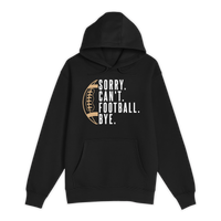 Unisex Small Black Pullover Hooded Sweatshirt