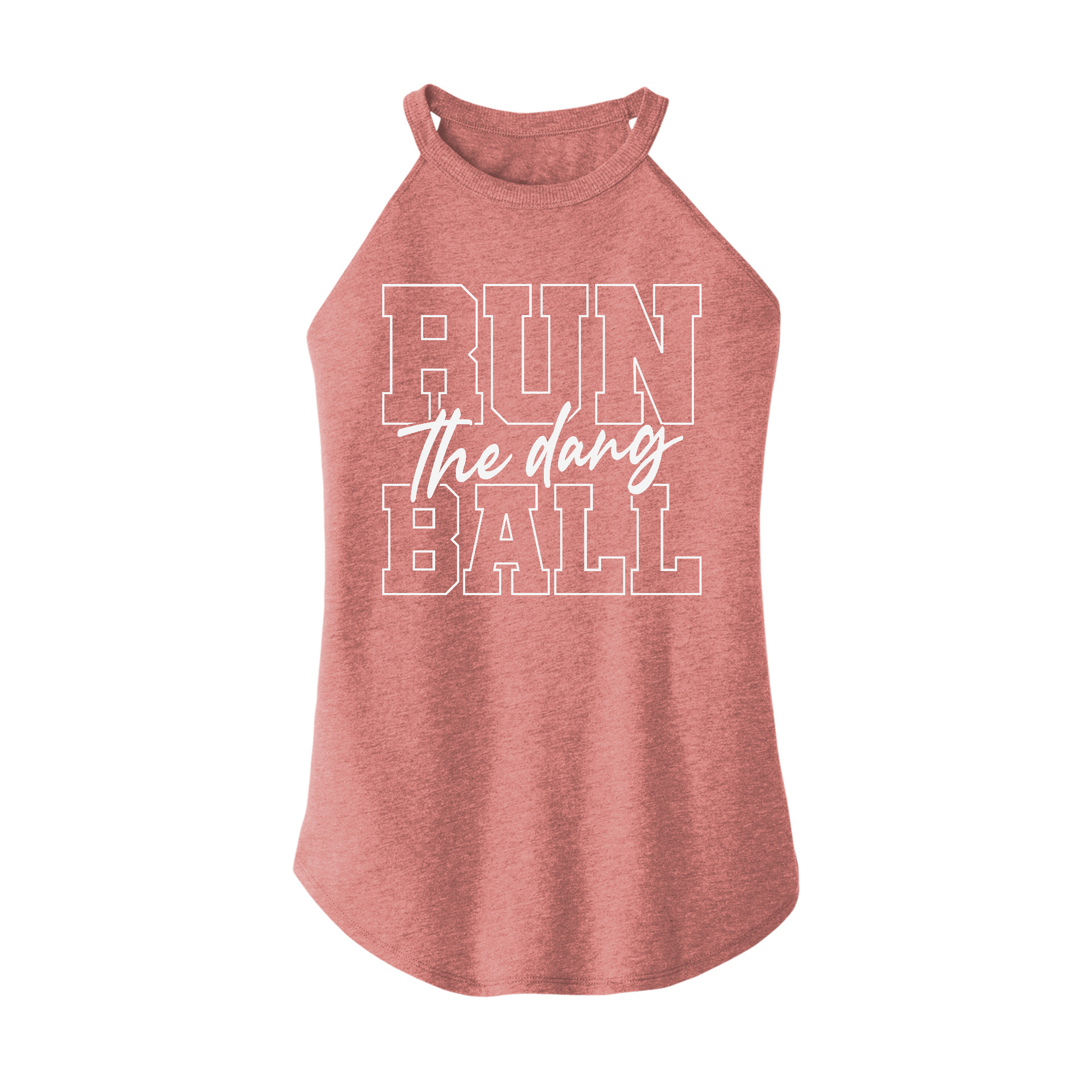 Womens X-Small Light Pink Rocker Tank Top