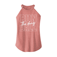 Womens X-Small Light Pink Rocker Tank Top