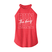 Womens X-Small Red Rocker Tank Top