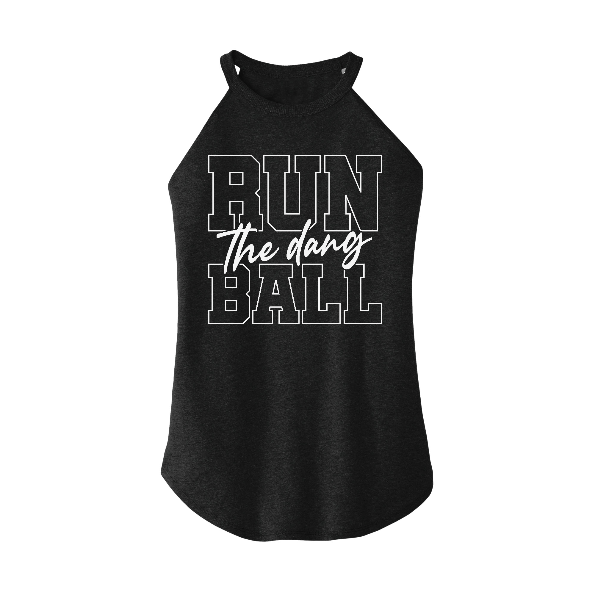 Womens X-Small Dark Heather Gray Rocker Tank Top