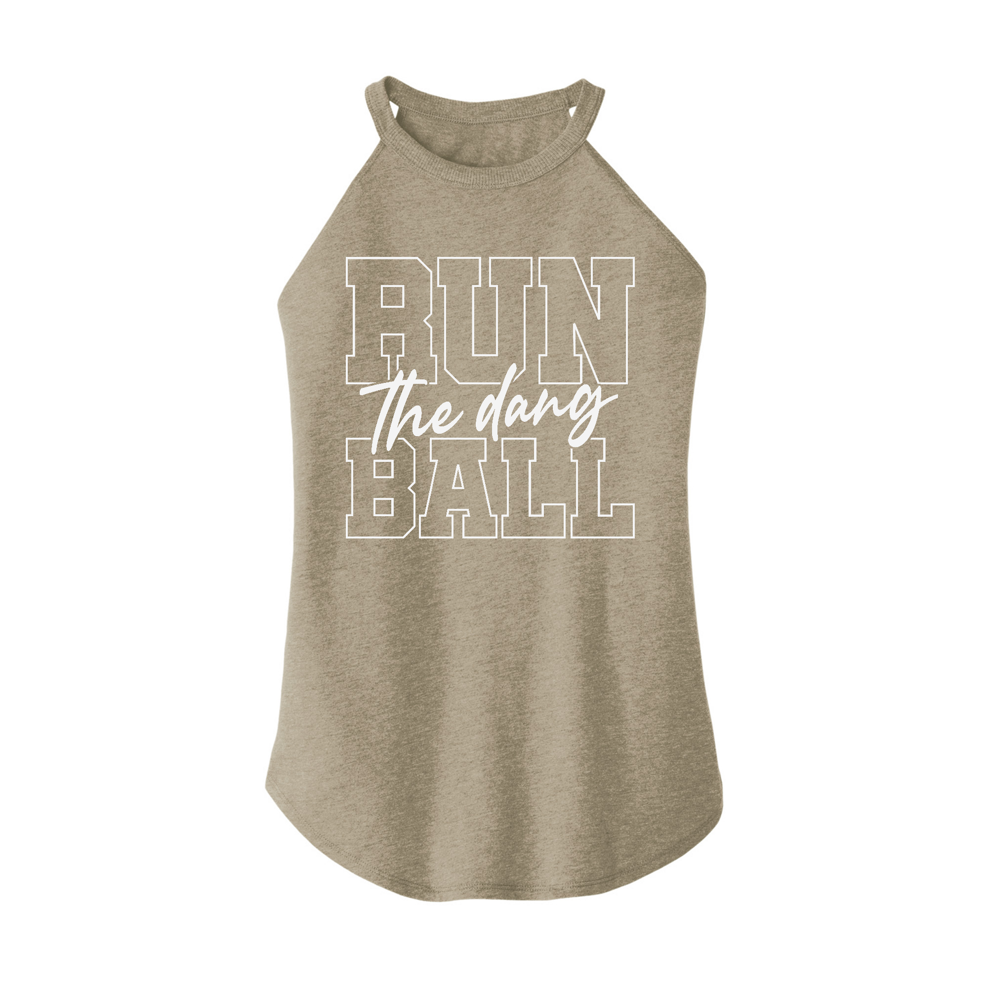 Womens X-Small Sand Rocker Tank Top